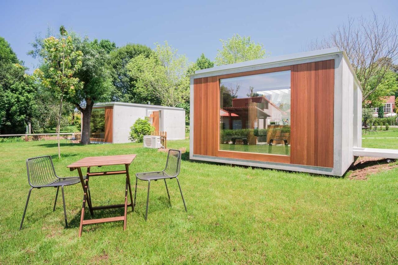 Bungalow Camping Los Manzanos Santa Cruz de Oleiros Εξωτερικό φωτογραφία