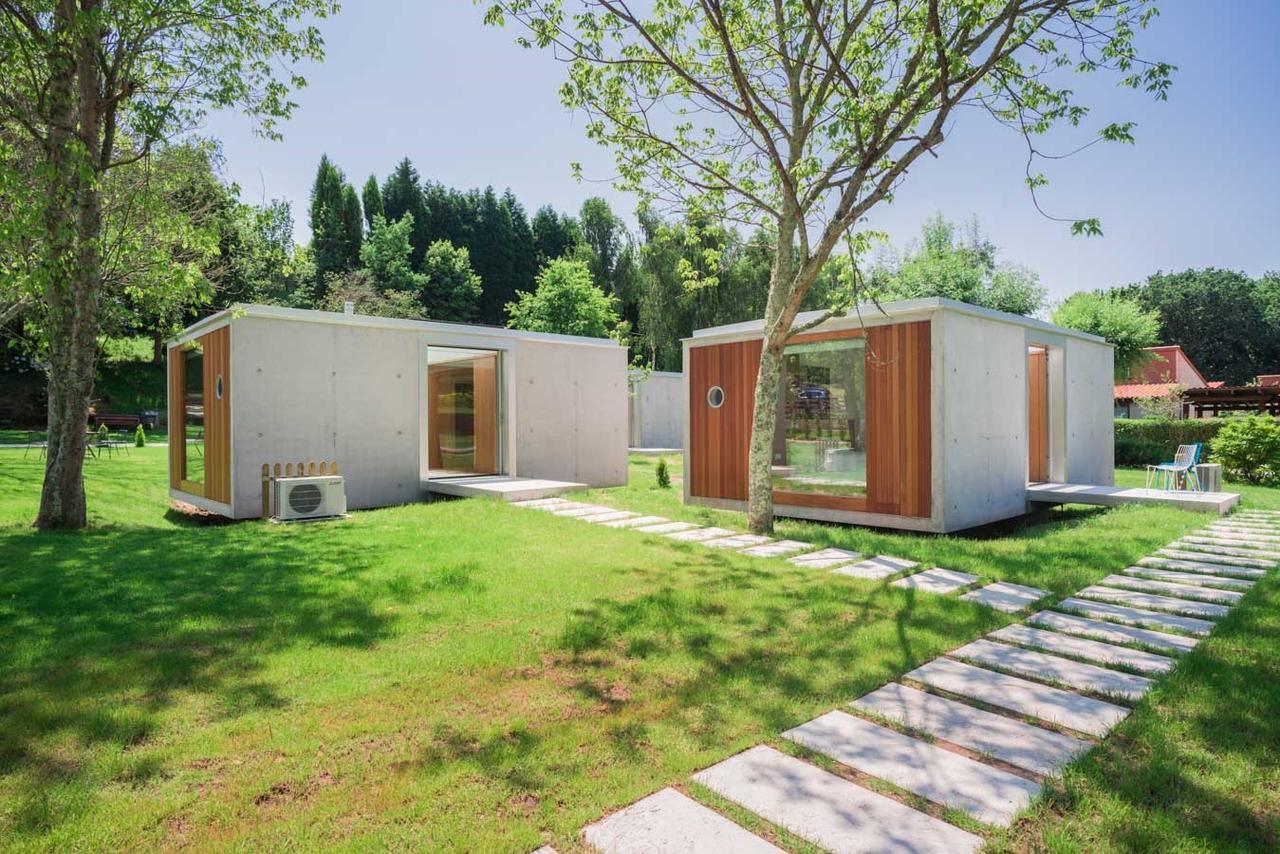 Bungalow Camping Los Manzanos Santa Cruz de Oleiros Εξωτερικό φωτογραφία